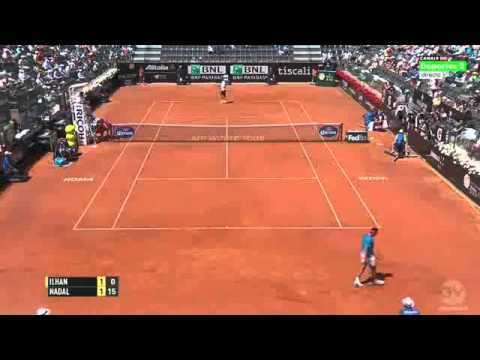 A good point of Marsel Ilhan against Rafael Nadal (ATP Rome Masters 2015)