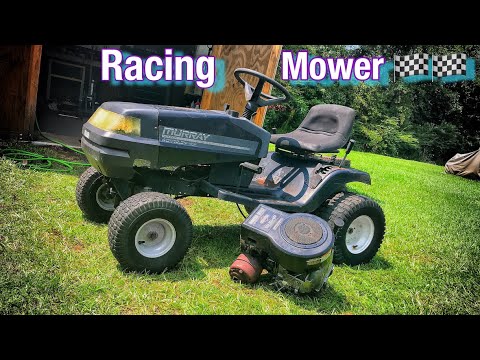 BUDGET RACING MOWER BUILD FROM JUNK