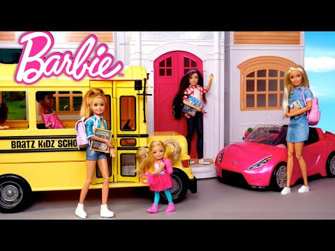 Barbie Dolls First Day Of School Routine - Dreamhouse Adventures Toys