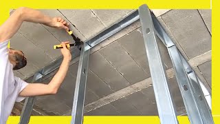 🔥 Drywall partition ▶︎ How to Build a metal framed wall (70mm profiles)  PLADUR