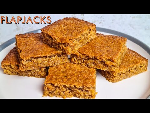 How To Make Flapjacks | Soft And Chewy Flapjacks | Golden Syrup Oat Bars