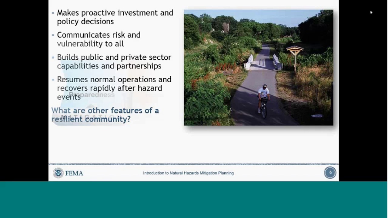 Introduction to Natural Hazards Mitigation Planning