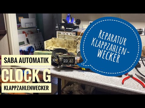 Saba Automatic Clock G Klappzahlenwecker Reparatur - Teil 2