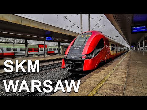 🇵🇱 SKM Warszawa - Trens suburbanos em Varsóvia (4K (2020)