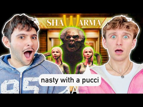 Feeding EVERYONE At Our Shawarma Kiosk😇 w StinkyAsher