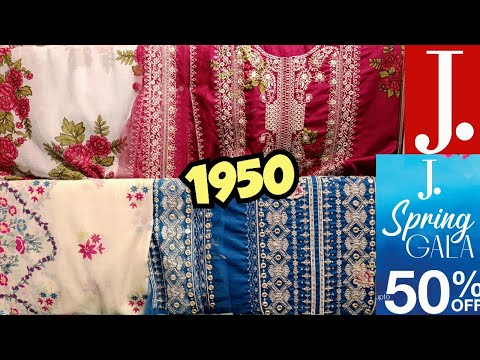 J.Summer Gala Sale Flat 50%40% Off💕J.Eid Unstitched Collection Sale💕J.Unstitched Sale 2026