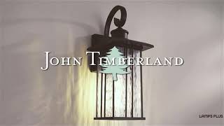 Watch A Video About the John Timberland Deaver Bronze Lantern Outdoor Wall Light