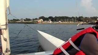 preview picture of video 'Sandy Hook Bay, Sailing , JULY 16, 2010 , with Capt Luke Mansingh  and friends'