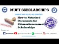 How to Notarized Documents for Chinese Government Scholarships | Complete Procedure | Sample | 2024