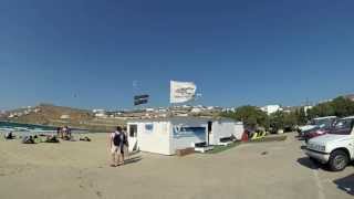 preview picture of video 'Kitesurfing at Kite Mykonos Korfos Bay'