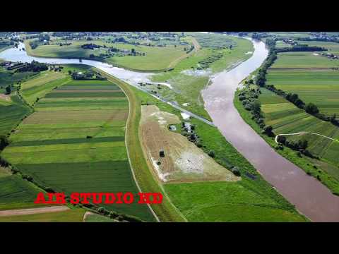 Ujście Raby do Wisły. Uście Solne Małopolska.