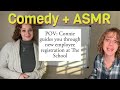 POV It Is Your First Day Working At The School Comedy ASMR Soft Spoken Whisper
