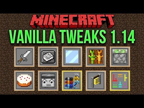 Minecraft 1.14 Vanilla Tweaks (Modular Resource Pack & Data Packs)