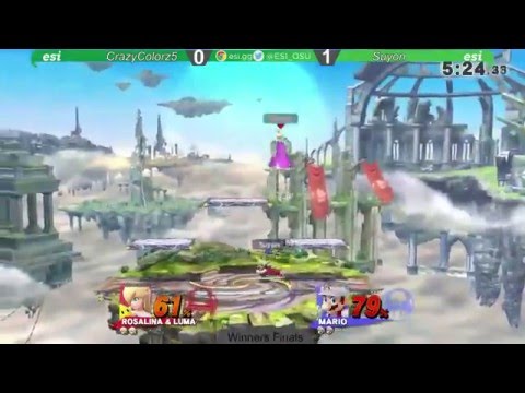 Donatos Biweekly 1/26 - Suyon (Mario) vs CrazyColorz5 (Rosalina) - SSB4 Winners Final