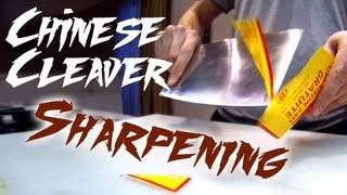 Sharpening the Chinese Cleaver ( Warning )