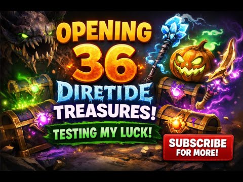 Opening 36 Diretide Treasures! Testing My Luck | Dota 2 Diretide Treasure Opening