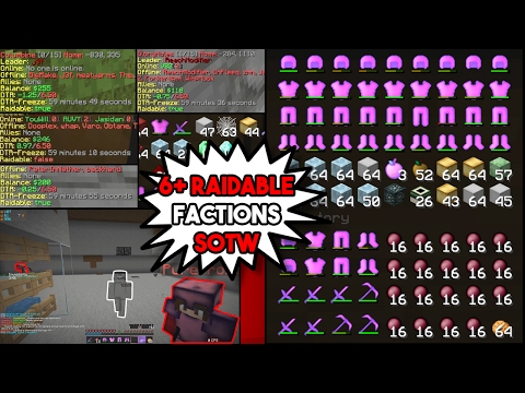 INVIS RAIDING ON SOTW + 6 RAIDABLE FACTIONS - INVIS RAIDING GLORYBLADE? - ViperHCF [1]
