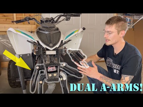 2021 Yamaha Raptor 90 Modifications | Dual A Arm Conversion [Part 1] Today in The Shop #10