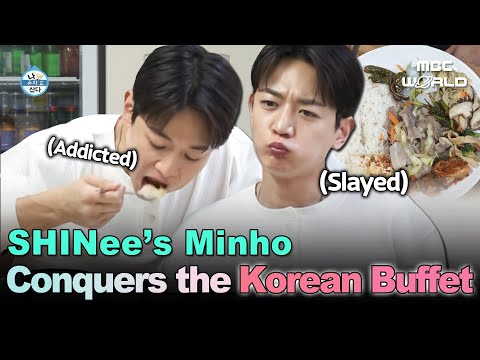 [SUB] SHINee’s Minho Eats a Korean Buffet & Dessert…🍽️🍰 But Has Only 4kg of Body Fat?! 😲#minho