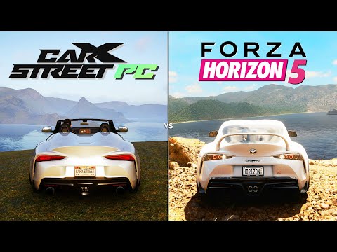CARX STREET PC vs. FORZA HORIZON 5 – Physics and Details Comparison