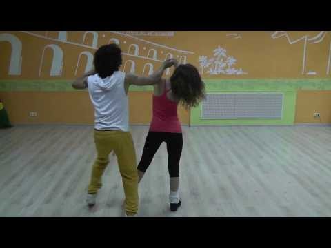 Zouk Class 22.08.13 at Brazuka Dance School - Wakko, Olga, Ella