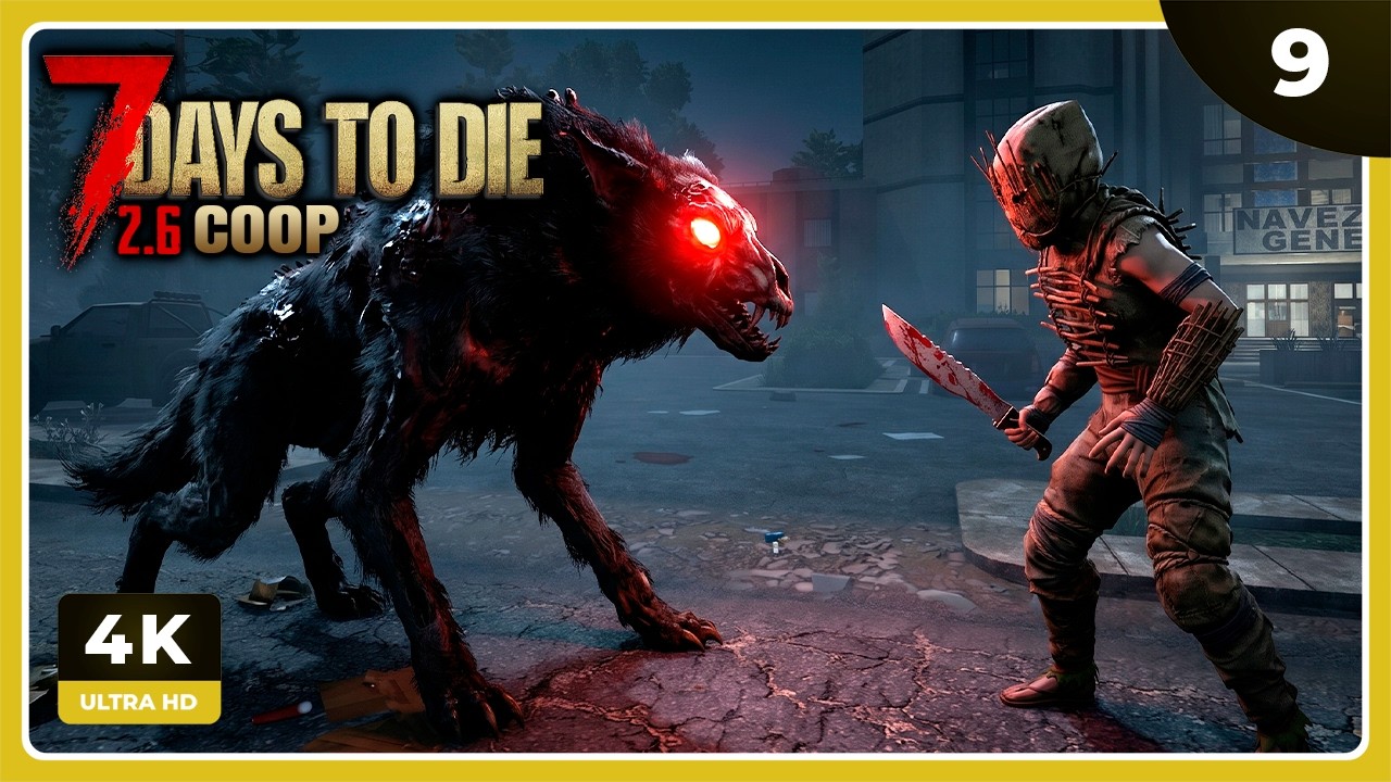 7D2D #9 | APARECE UN LOBO ALFA!! | 7 DAYS TO DIE Gameplay Español