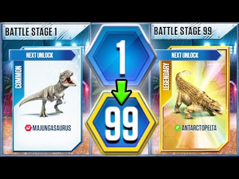 All Battle Stages 1-99 | Jurassic World The Game