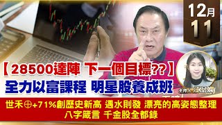 【財經至尊】王曈 1211《【28500達陣 下一個目標???】》世禾⊕+71%創歷史新高，遇水則發 漂亮的高姿態整理，八字箴言 千金股全都錄｜【波段獲利王】加入line@ king5588