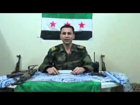 انشقاق الرائد مازن فواز من مرتبات أكاديمية الأسد للهندسة العسكرية وانضمامه إلى كتيبة عمر المختار في مدينة بنش في إدلب