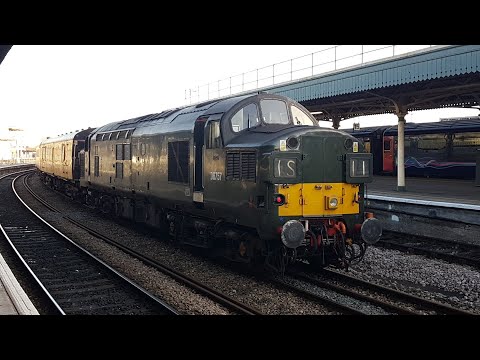 Colas Rail 37's 37057 and 37116 at Bristol Temple Meads