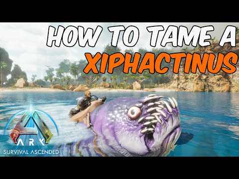 How to Tame A Xiphactinus in ARK Survival Ascended #ark #xiphactinus #arksurvivalascended