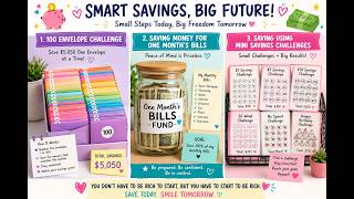 100 Envelope Challenge || Month Ahead Binder || Mini Monday Saving || Saving for life on One Income