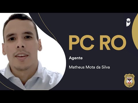 PC RO Competition: chat with Matheus Mota da Silva, approved for Police Officer. Check it out!