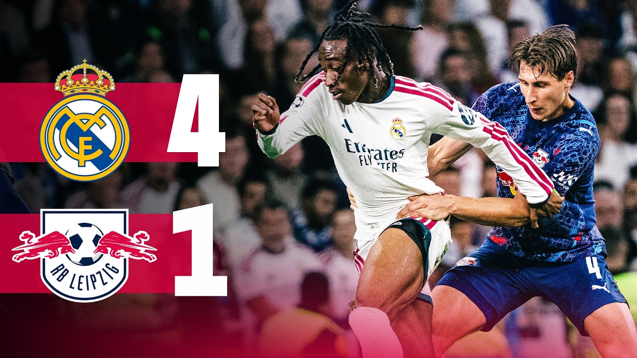 Real Madrid CF 4 - 1 RB Leipzig highlights
