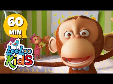 Five Little Monkeys - THE BEST Songs for Children | LooLoo Kids LLK