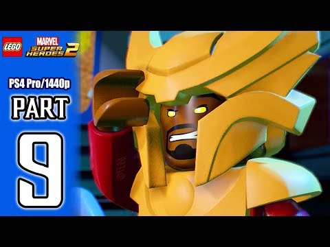 LEGO Marvel Super Heroes 2 Walkthrough PART 9 (PS4 Pro) No Commentary @ 1440p HD ✔