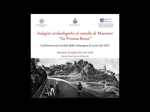 Diretta live streaming - INDAGINI ARCHEOLOGICHE AL CASTELLO DI MACOMER "SA PRESONE BEZZA"