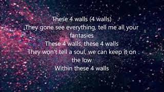 Vedo, ft.Natasha Mosley - 4 Walls (With Lyrics)