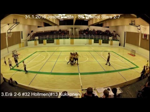 Kooste 31.1.2016 Joensuu,(D2) Josba Musta - SB Welhot Stars 2-7(1-1,1-3,0-3)