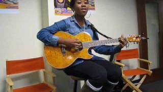 Priscilla Renea Performing "Mr. Worker Bee" in the Hot Mix 101.9 studios
