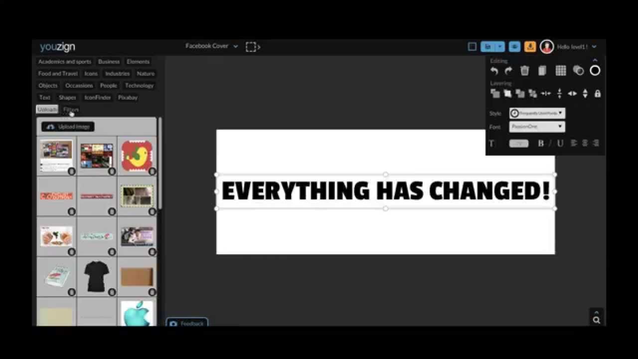 Youzign Working Interface