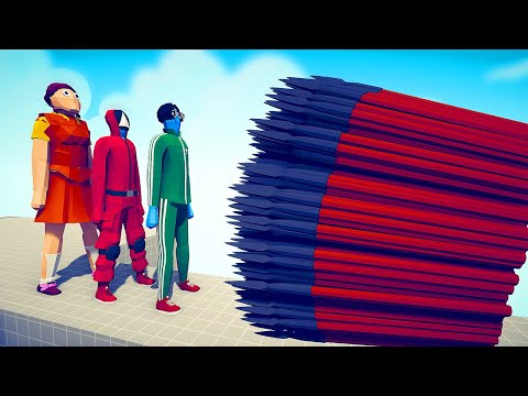 GIANT SQUID GAME UNITS vs EVERY GOD -  Totally Accurate Battle Simulator TABS