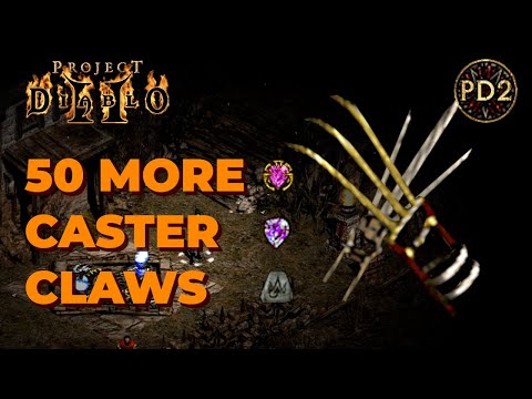 Project Diablo 2 - Crafting 50 Caster Claws - Did I get +6/+5??