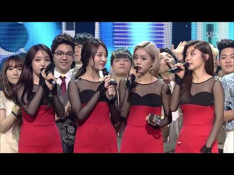 140202 Girl's Day   No 1 & Ending @ Inkigayo 1080P