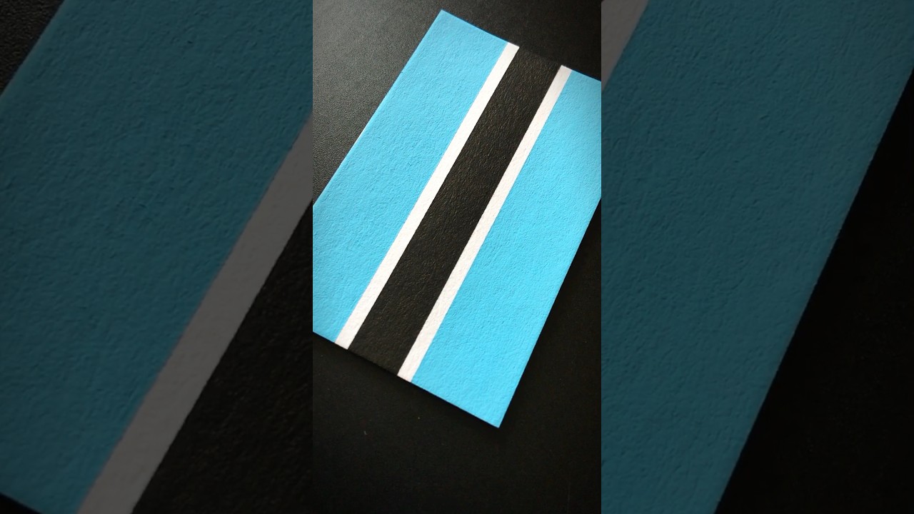 BOTSWANA 🇧🇼 Flag Drawing #africa #posca #drawing #flags