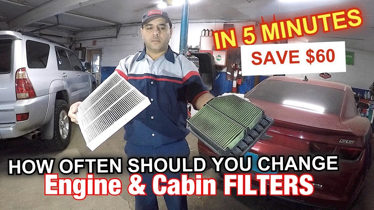 How often you should replace cabin and engine air filters, why and the cost of replacing yourself