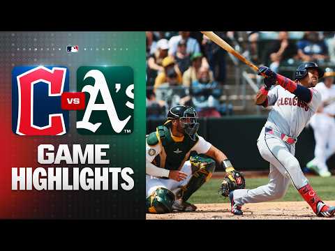 애슬레틱스 VS 클리블랜드 7:1 MLB 스포츠하이라이트