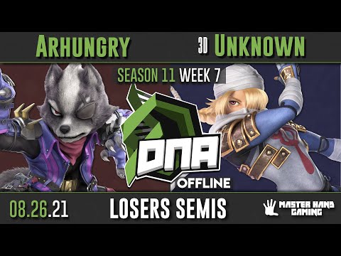 DNA S11:W7 - Arhungry (Wolf) vs 3D | Unknown (Sheik) - L Semifinals