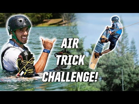 AIR TRICK CHALLENGE! - WAKEBOARDING WITH LIOR SOFER - WAKEBOARD
