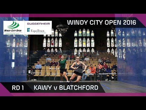 Squash: Kawy v Blatchford - Windy City Open 2016 - Women's Rd 1 Highlights